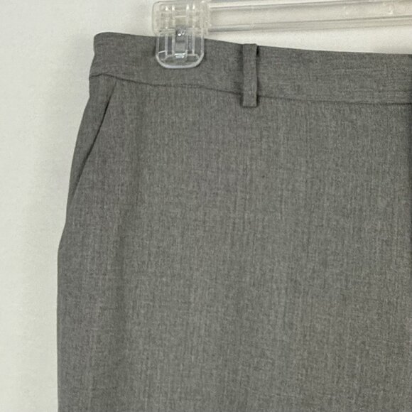 Lauren Ralph Lauren Pants Women's 14W High Rise Gray Trousers Pockets Wool - Picture 13 of 16